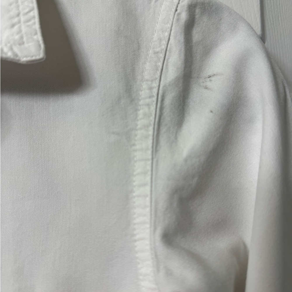 Madewell shirt XXS white button front collar pocket each breast long sleeve NWOT - Picture 6 of 13